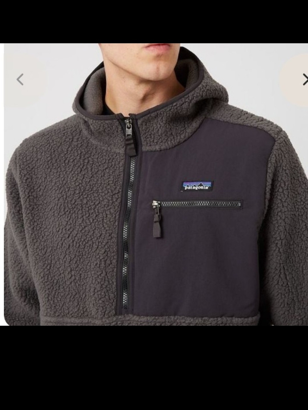 Patagonia Men's Gray Retro Pile Fleece Pullover - Picture 3 of 8
